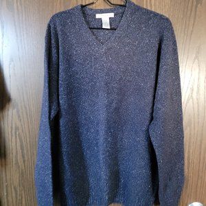 NWOT Blue Geoffrey Beene Silk and Lambswool Men's Sweater Size Large